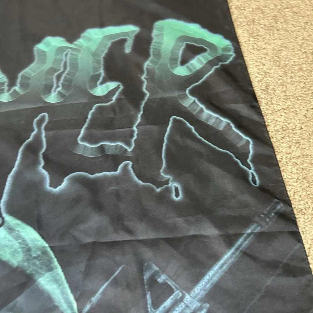 Vintage 2000 Slayer Tapestry Flag Rare Thrash Metal Gas Mask 42x30 Inch‎ Flag